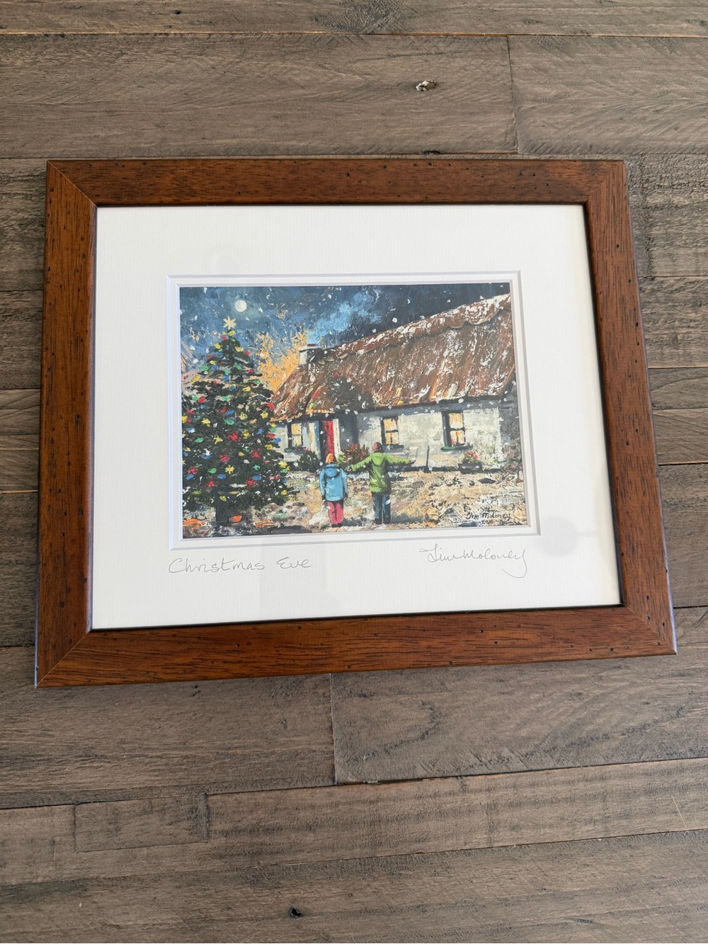 Tim Moloney - Christmas Eve - Framed Print with Tree